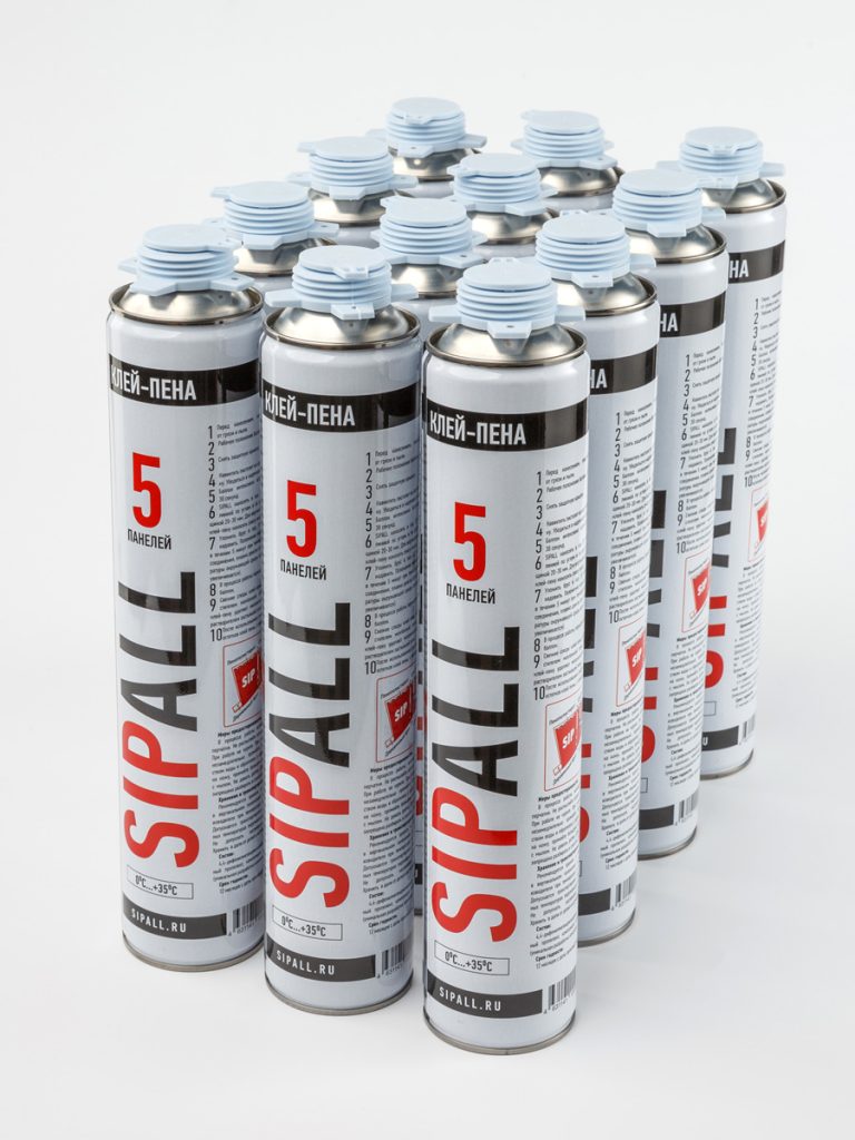 КЛЕЙ-ПЕНА SIPALL 5 - 12 баллонов в наборе